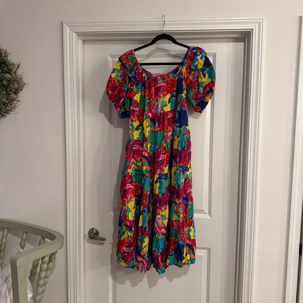 Bila Multicolor Floral Dress vintage